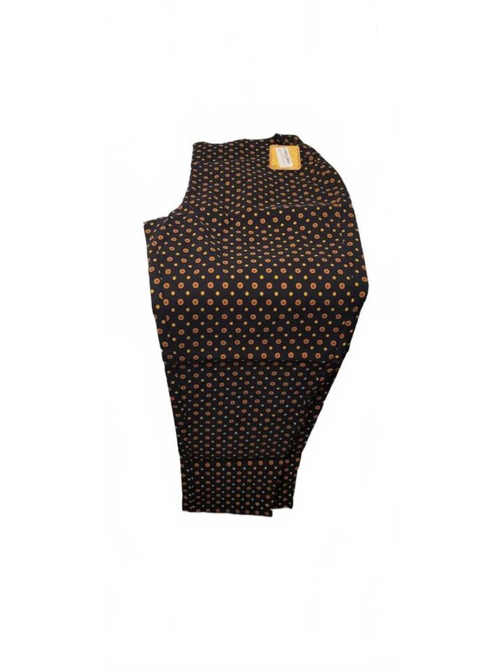 1X Plus Size Women's Hybrid & Company Ditsy Geometric Multi Color Stretch Pants